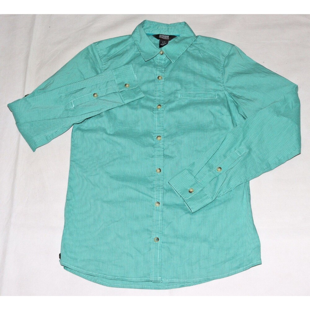 Outdoor Research Women's Rumi Shirt Size S/P Hiking Long Sleeve Button Up Travel